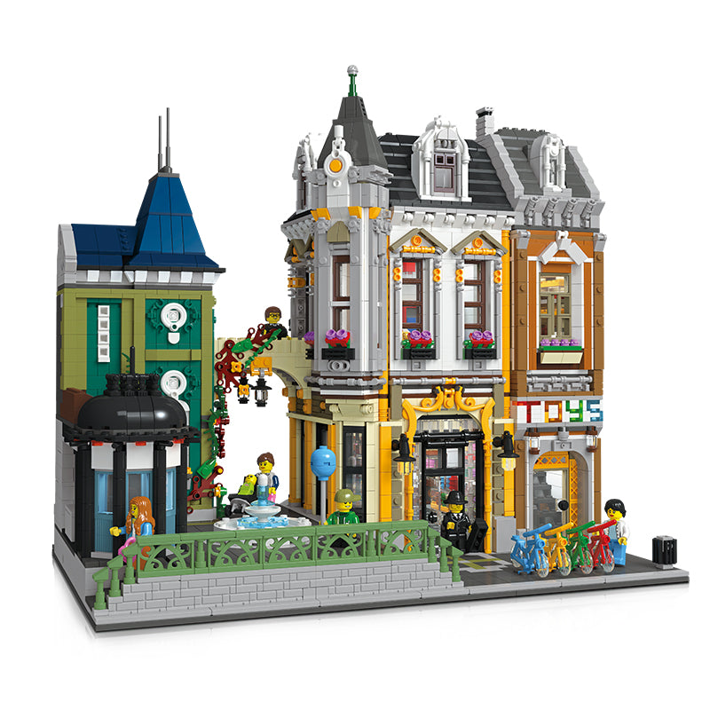 JIESTAR Street View Building Block Set 89112 - 89112-白底.jpg