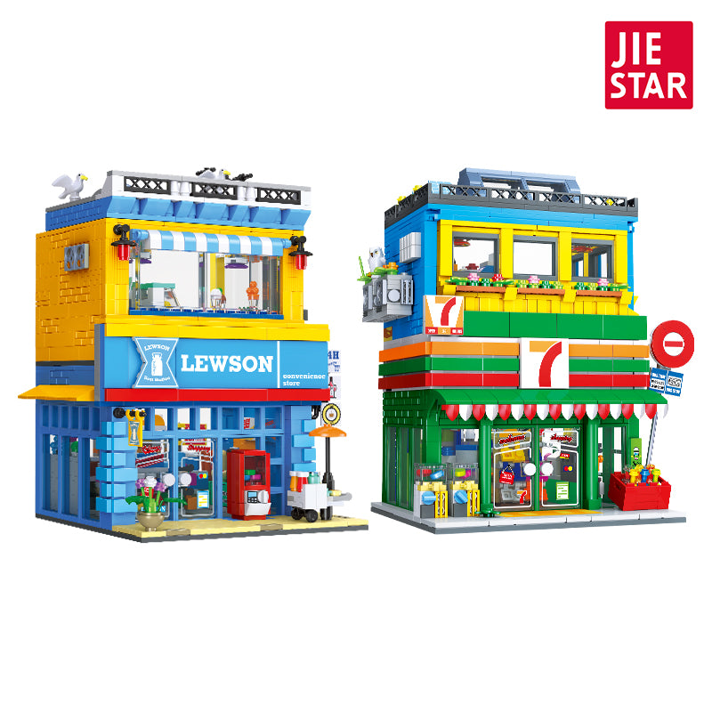 JIESTAR Street View Building Block Set 2-Pack - 89118+89119-白底.jpg