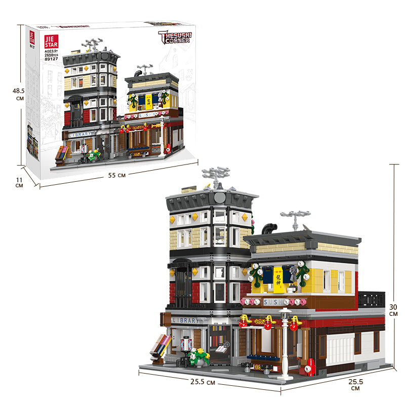 JIESTAR Street View Building Block Set 89127 - 89127-2.jpg