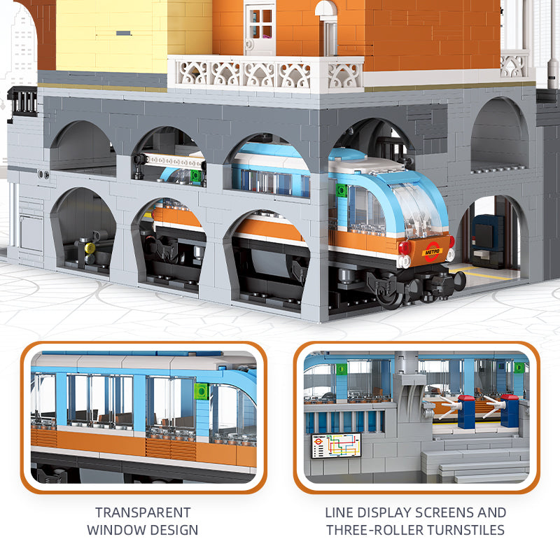 JIESTAR 城市轻轨站 带二维码灯线 Building Block Set - 89129-2.jpg