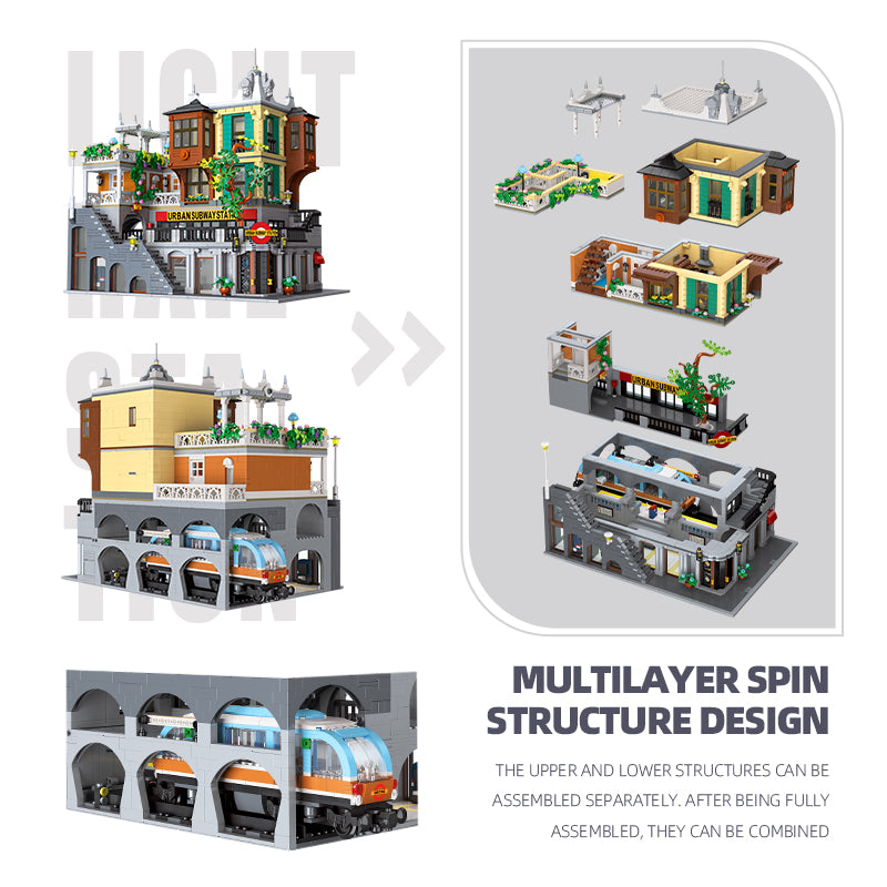JIESTAR 城市轻轨站 带二维码灯线 Building Block Set - 89129-3.jpg