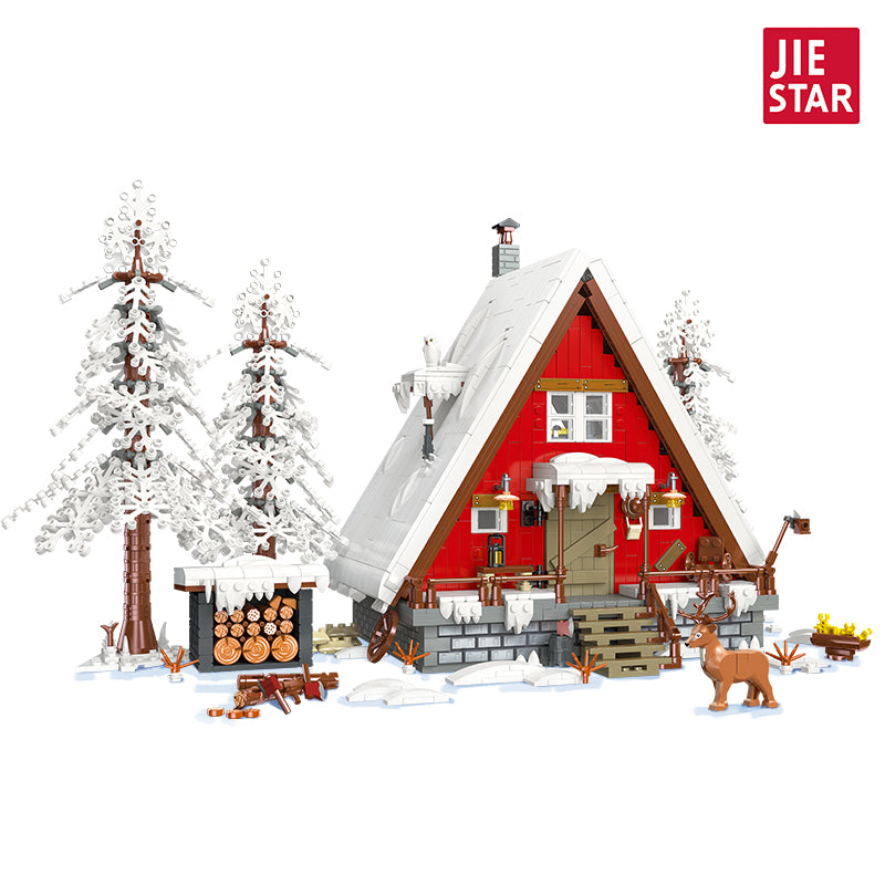 JIESTAR Santa Hut Building Block Set - 89141-白底.jpg