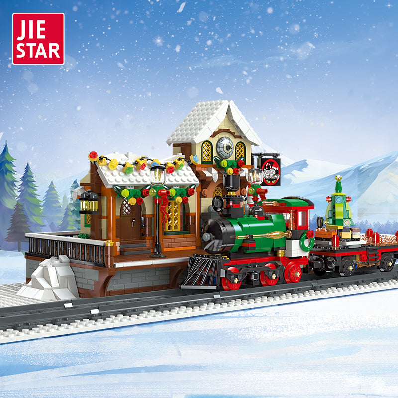 JIESTAR Christmas Winter Train Station Building Block Set - 89142-1.jpg