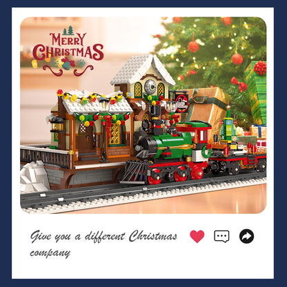 JIESTAR Christmas Winter Train Station Building Block Set - 89142-2.jpg