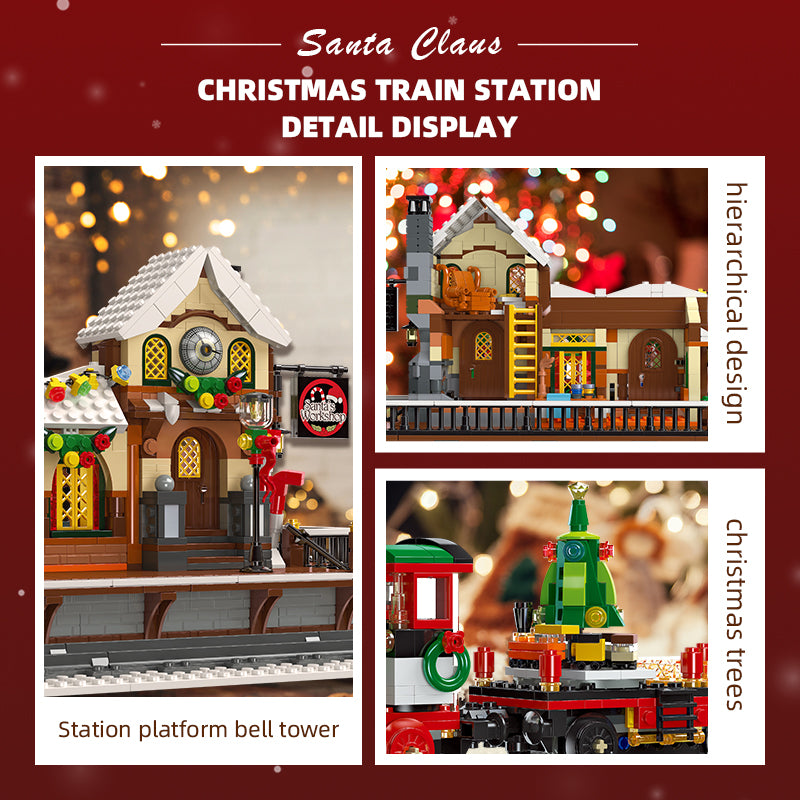 JIESTAR Christmas Winter Train Station Building Block Set - 89142-4.jpg