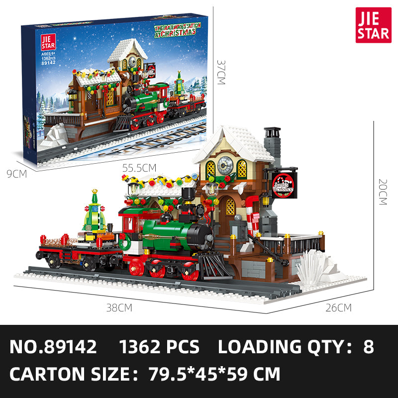 JIESTAR Christmas Winter Train Station Building Block Set SKU image - 89142-sku.jpg