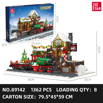 JIESTAR Christmas Winter Train Station Building Block Set SKU image - 89142-sku.jpg