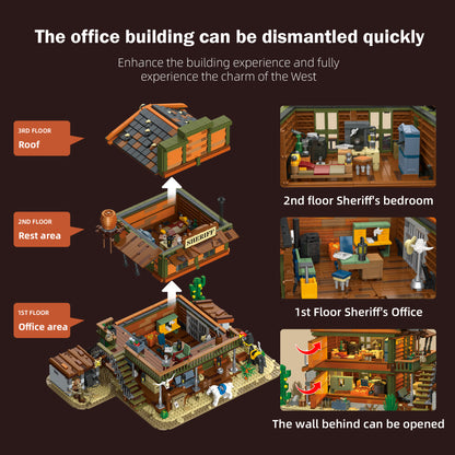 JIESTAR Sheriff'S Office Building [Including Lighting Accessories] Building Block Set - 89147-2.jpg