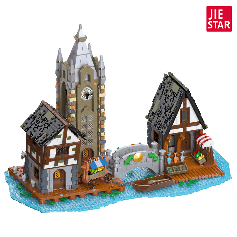 JIESTAR Medieval Market Building Block Set - 89150-白底.jpg