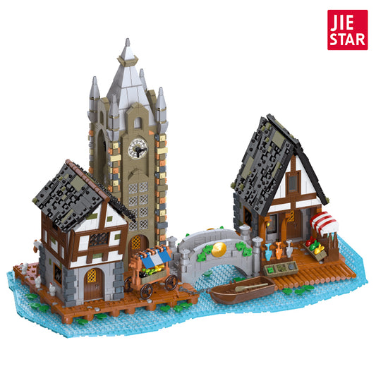 JIESTAR Medieval Market Building Block Set - 89150-白底.jpg