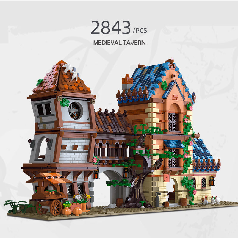 JIESTAR Medieval Tavern Building Block Set - 89151-2.jpg