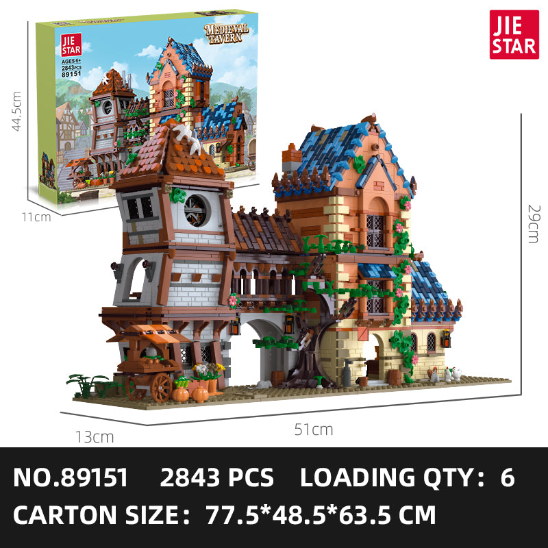 JIESTAR Medieval Tavern Building Block Set SKU image - 89151-sku.jpg