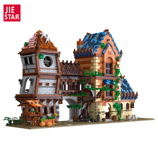 JIESTAR Medieval Tavern Building Block Set - 89151-白底.jpg