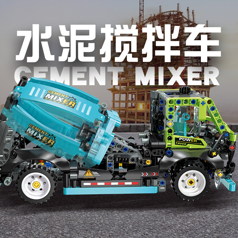 JIESTAR Cement Mixer Truck Building Block Set - 91005-2.jpg