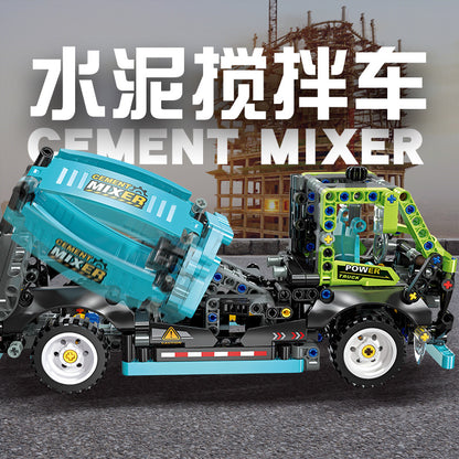 JIESTAR Cement Mixer Truck Building Block Set - 91005-2.jpg