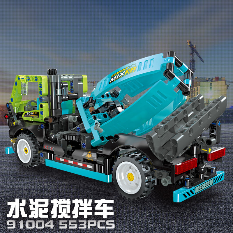JIESTAR Cement Mixer Truck Building Block Set - 91005-3.jpg