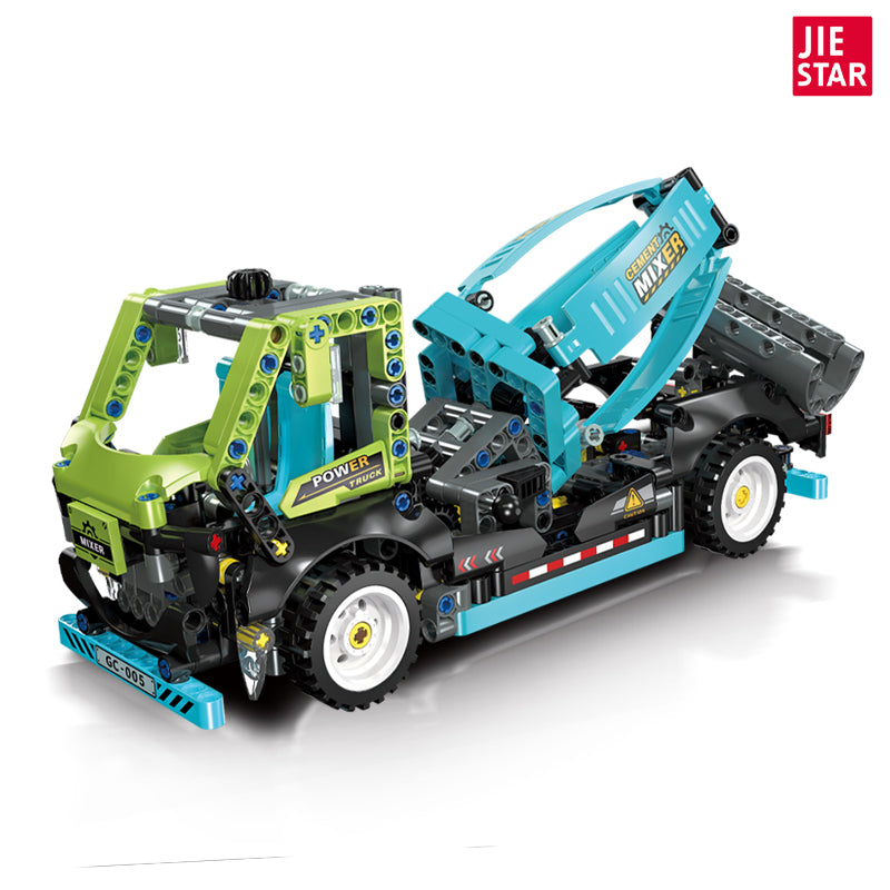 JIESTAR Cement Mixer Truck Building Block Set - 91005-5.jpg