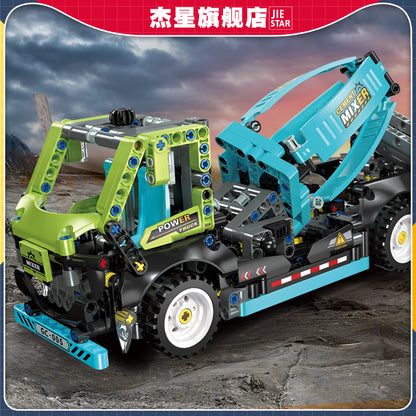 JIESTAR Cement Mixer Truck Building Block Set - 91005-6.jpg