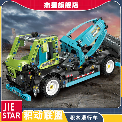 JIESTAR Cement Mixer Truck Building Block Set - 91005-7.jpg