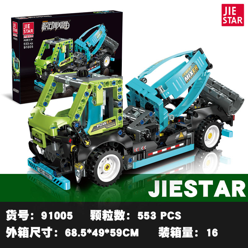JIESTAR Cement Mixer Truck Building Block Set SKU image - 91005-sku.jpg