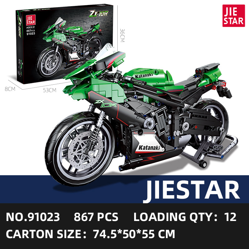 JIESTAR Ninja Zx-10R Building Block Set SKU image - 91023-sku.jpg