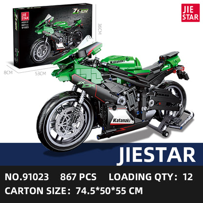 JIESTAR Ninja Zx-10R Building Block Set SKU image - 91023-sku.jpg