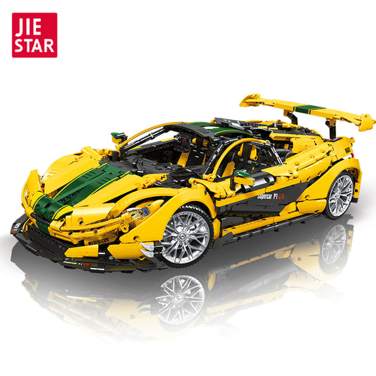 JIESTAR 1:8 Yellow Hypercar Model Kit - image 01