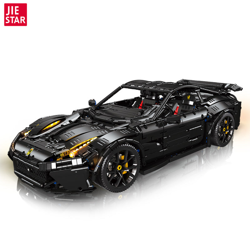 JIESTAR Sports Car F12 Building Block Set - 91102-白底.jpg
