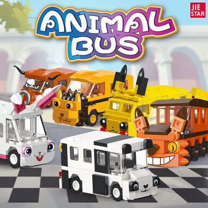 JIESTAR Animal Bus Series [6 Small Models] Building Block Set - 92308-1.jpg