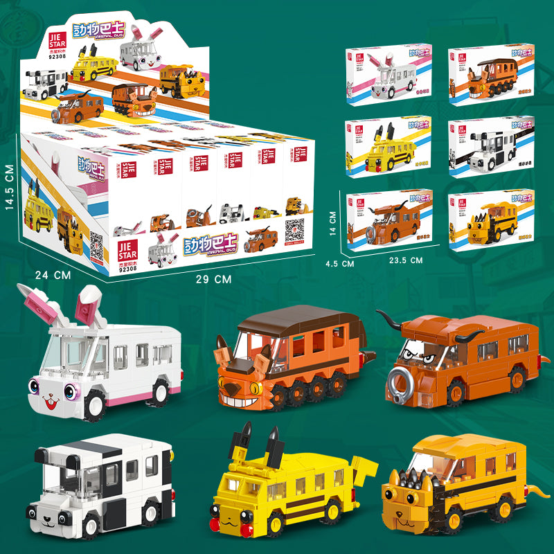 JIESTAR Animal Bus Series [6 Small Models] Building Block Set - 92308-4.jpg