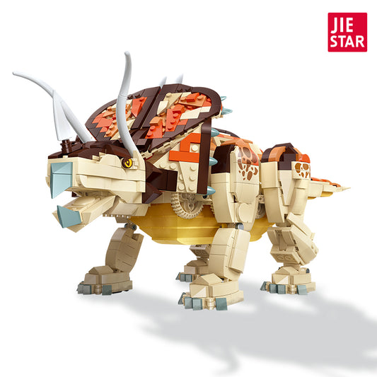 JIESTAR Triceratops Building Block Set - 92450-白底.jpg