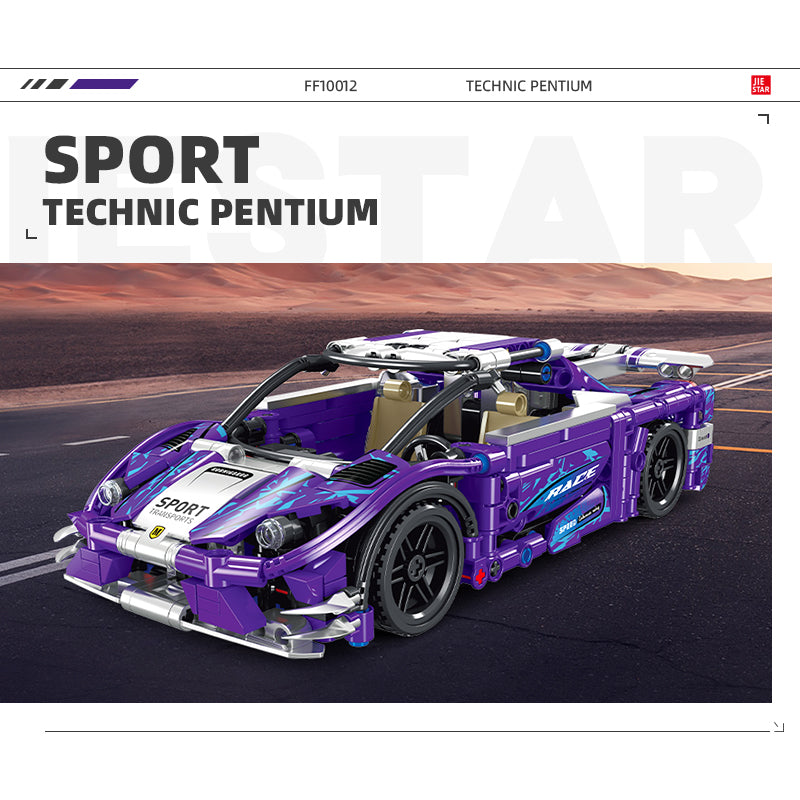 JIESTAR Purple Hypercar Model Kit - image 03