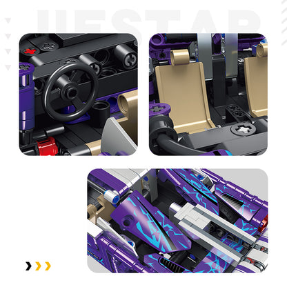 JIESTAR Purple Hypercar Model Kit - image 05