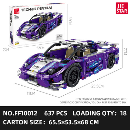 JIESTAR Purple Hypercar Model Kit SKU image - image 06