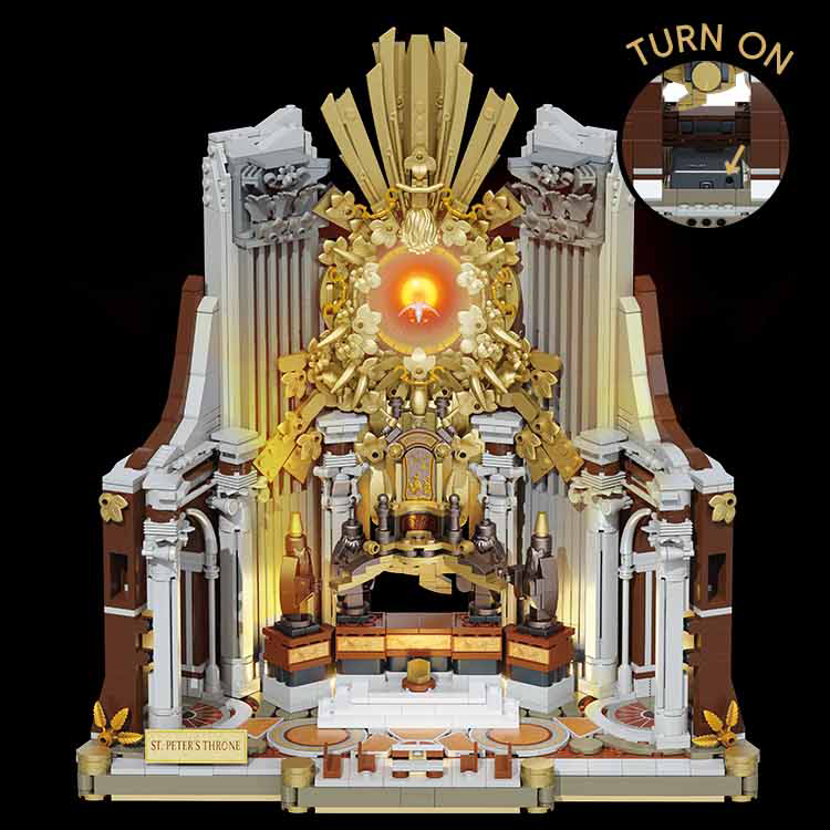 Zoin Classical Basilica Throne Architecture Building Set