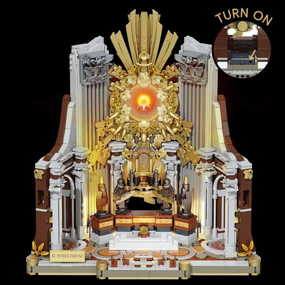 Zoin Classical Basilica Throne Architecture Building Set