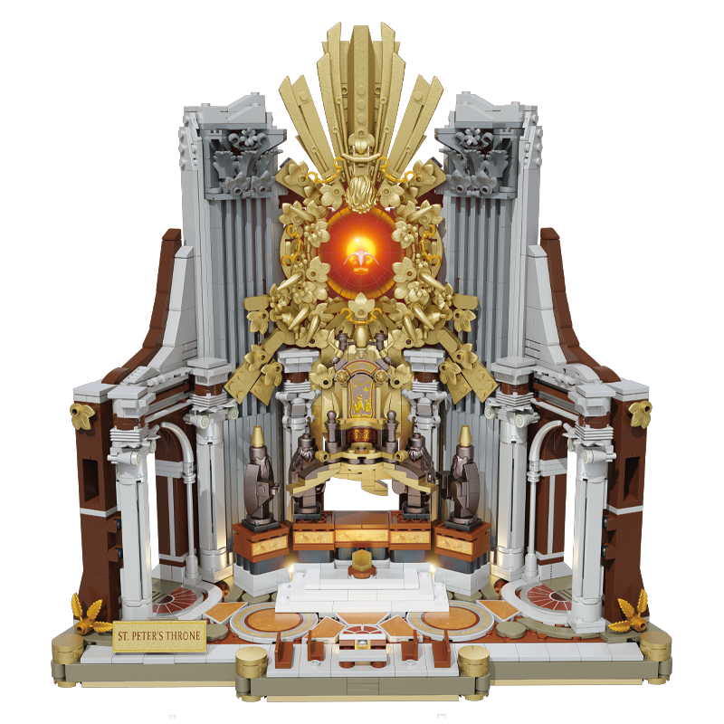 Zoin Classical Basilica Throne Architecture Building Block Set - GK202-白底.png