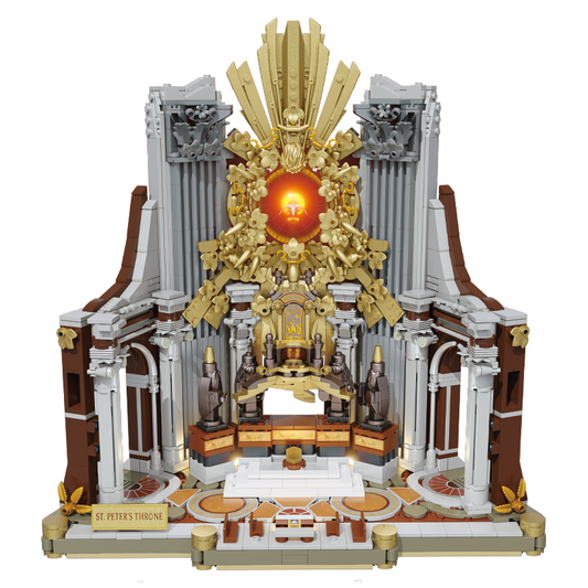 Zoin Classical Basilica Throne Architecture Building Block Set - GK202-白底.png