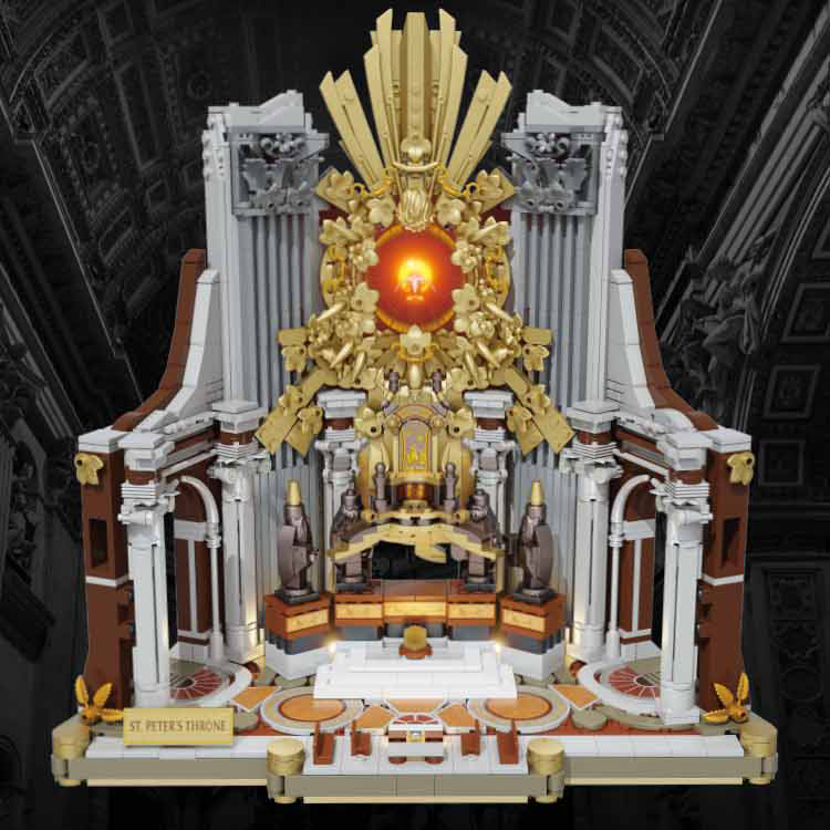 Zoin Classical Basilica Throne Architecture Building Set