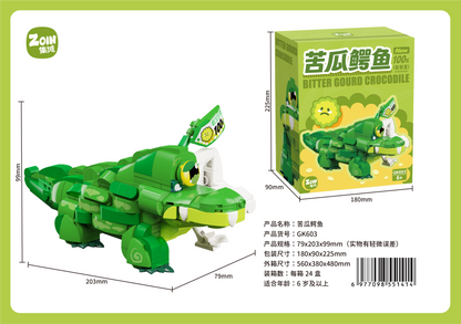 Zoin Bitter Melon Crocodile Building Block Set - GK603-2.png