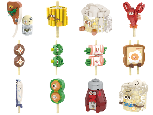 Zoin Mini Barbecue Blind Box Building Toy Set