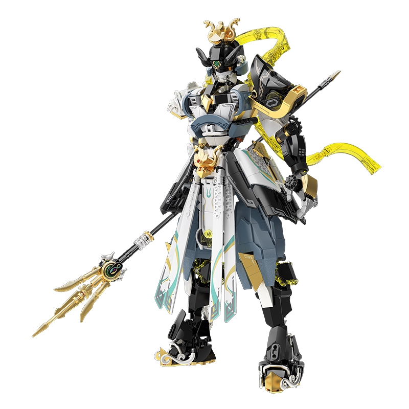 iBlock Mythic Third-Eye Warrior Mecha Model Kit - IB1064__IB1064-白底-brick4.png