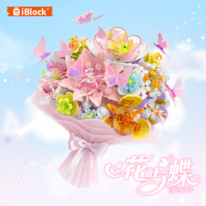 iBlock Butterfly Flower Display Building Set - IB1082__IB1082-1.jpg