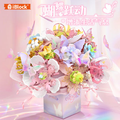 iBlock Butterfly Flower Display Building Set - IB1082__IB1082-3.jpg