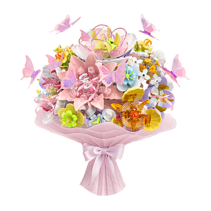 iBlock Butterfly Flower Display Building Set SKU image - IB1082__IB1082-sku.png
