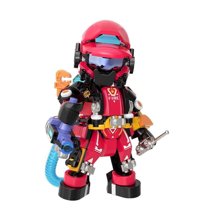 iBlock Rescue Team 4-Model Kit SKU image - IB1101-1__IB1101-1-firefighter-sku.jpg