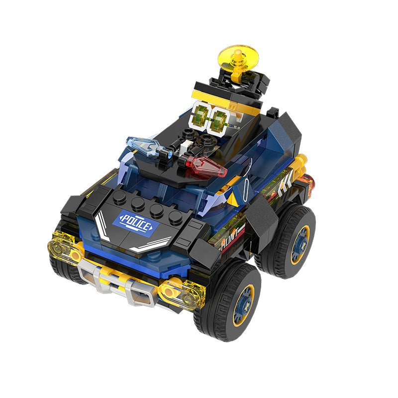 iBlock Rapid Response Team 4-Model Kit SKU image - IB1102-2__IB1102-2-police-car-sku.jpg