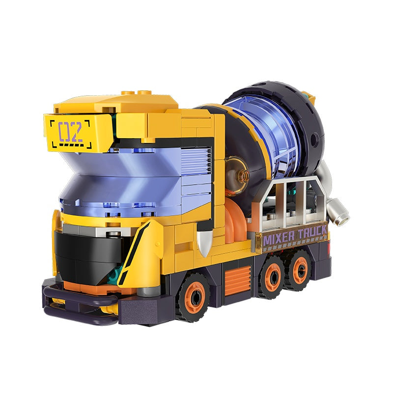 iBlock Construction Team 4-Model Kit SKU image - IB1104-2__IB1104-2-mixer-truck-sku.jpg