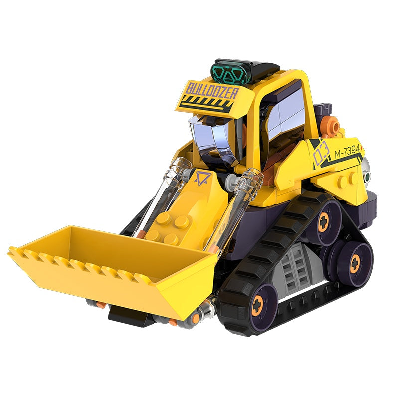 iBlock Construction Team 4-Model Kit SKU image - IB1104-3__IB1104-3-bulldozer-sku.jpg