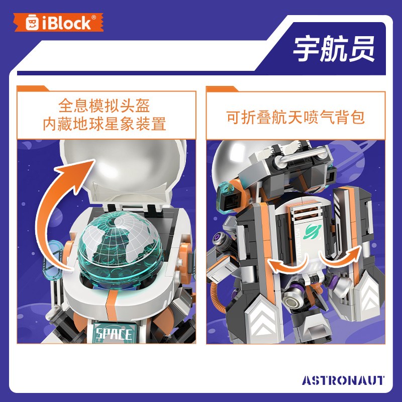 iBlock Space Exploration Team 4-Model Kit - IB1106-IB1109__main-03.jpg